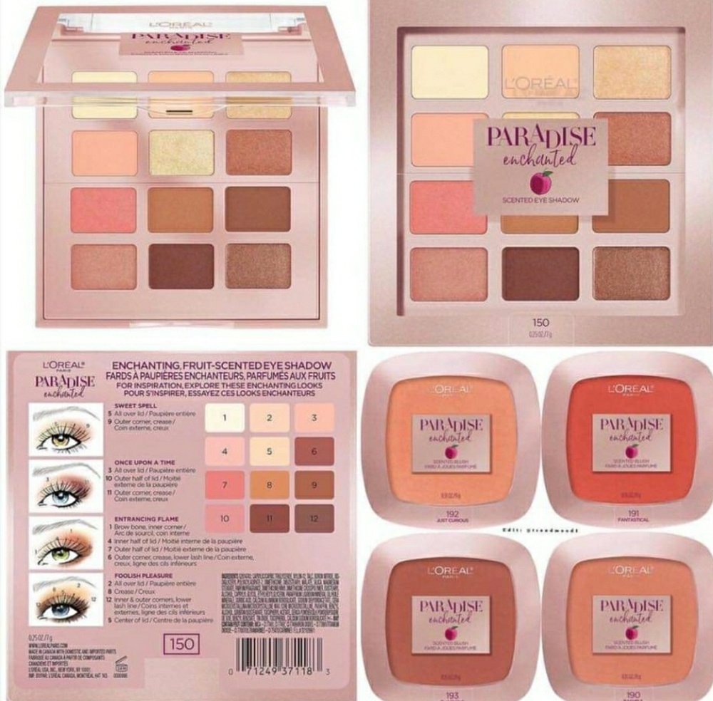 Peach palette bundle l'oreal covergirl blush eye